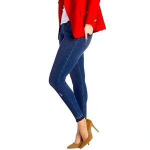 SPANX DISTRESSED SKINNY JEANS